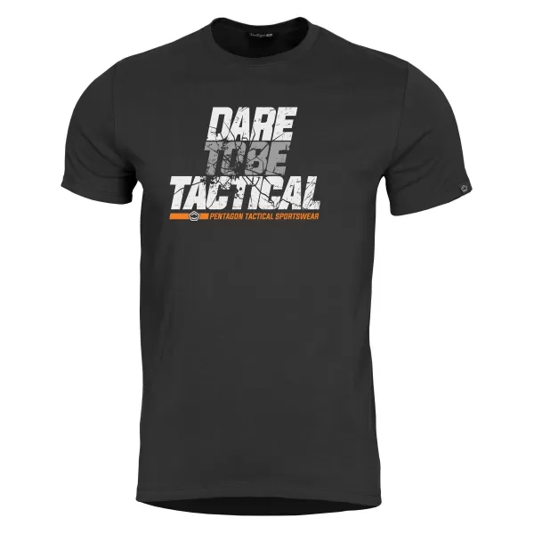  Majica s kratkimi rokavi PENTAGON AGERON DARE TO BE TACTICAL K09012 ČRNA 