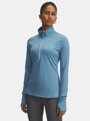 Ženska majica s kratkimi rokavi UNDER ARMOUR UA LAUNCH PRO HALF ZIP 1379349-418 MODRA