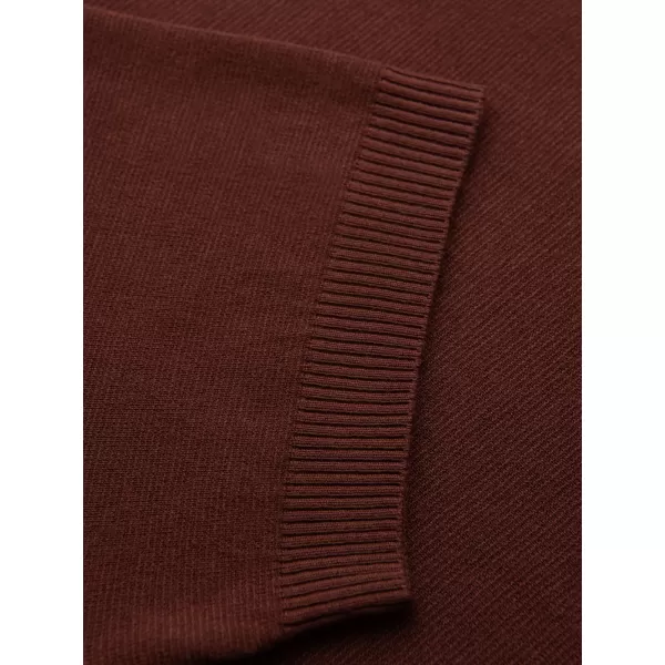  Moška T -majica OMBRE OM-POSS-0159 TEMNO RJAVA 