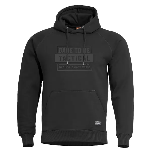  Pulover PENTAGON PHAETON HOOD SWEATER K09021-DT01 ČRNA 