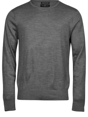 Moški pulover TEE JAYS | TJ 6000 SIVI MELANŽ