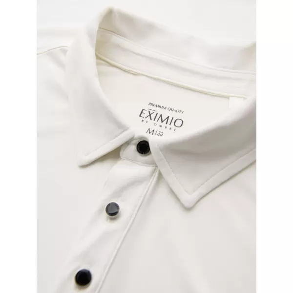  Moška T -majica z ovratnikom OMBRE OM-POSS-0150 SMETANA 