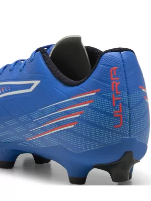Moški čevlji PUMA ULTRA 6 PLAY FG/AG 10853201 ULTRA MODRA/BELA/ŽAREČA RDEČA