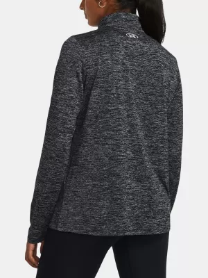Ženski pulover UNDER ARMOUR TECH 1/2 ZIP- TWIST 1384225-001 ČRNA