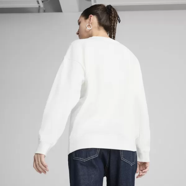  Ženski pulover PUMA ESS OVERSIZED CREW FL 68540002 PUMA BELA 