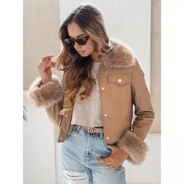 Ženska jakna DSTREET TY5139 KARAMELA 