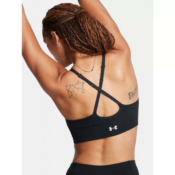  Ženski nedrček UNDER ARMOUR VANISH SEAMLESS LOW BRA 1384417-001 ČRNA 