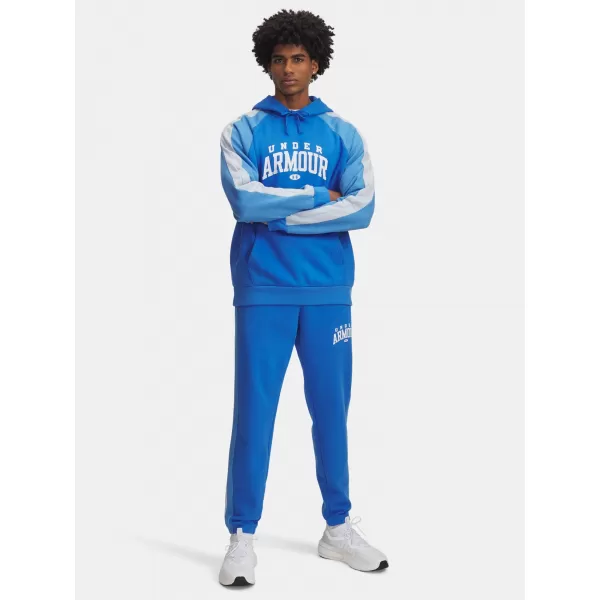  Moške hlače UNDER ARMOUR RIVAL FLC CB PANTS MODRA 