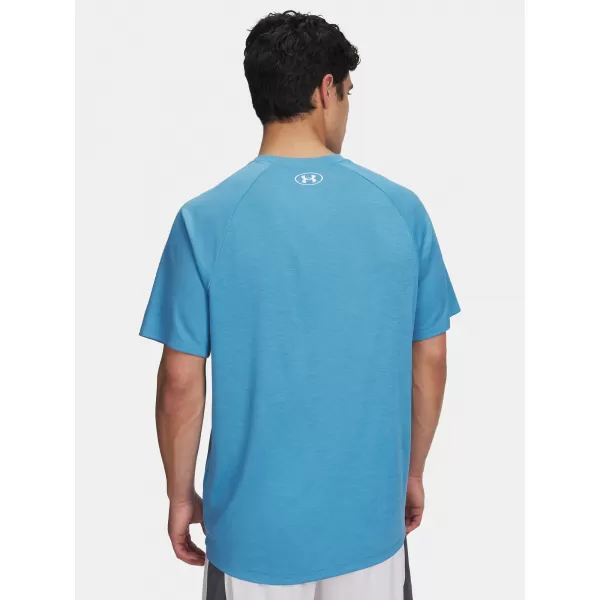  Moška majica s kratkimi rokavi UNDER ARMOUR UA TECH TEXTURED SS 1382796-453 MODRA 
