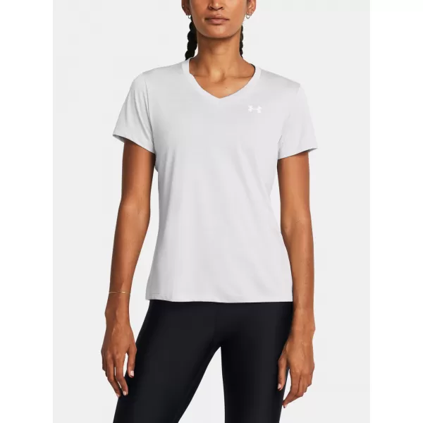  Ženska majica s kratkimi rokavi UNDER ARMOUR TECH SSV- TWIST 1384227-014 SIVA 
