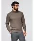 Moški pulover OMBRE OM-SWTN-0163 SIVO-RJAVA