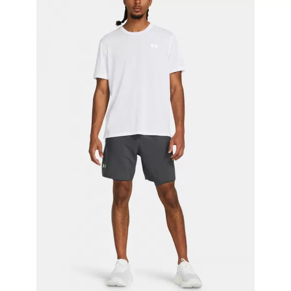  Moške kratke hlače UNDER ARMOUR UA LAUNCH 7'' 2-IN-1 SHORTS 1382641-025 SIVA 
