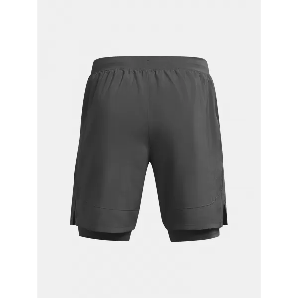 Moške kratke hlače UNDER ARMOUR UA LAUNCH 7'' 2-IN-1 SHORTS 1382641-025 SIVA 