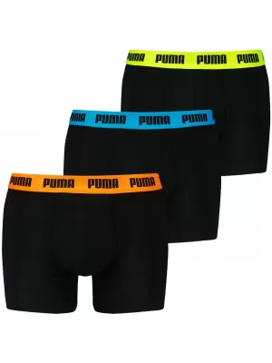 Boksar PUMA MEN EVERYDAY BOXER 3P 93832706 ČRNE/RAZLIČNE BARVE LOGOTIPA