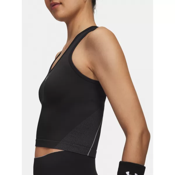  Ženski brezrokavnik UNDER ARMOUR UA VANISH SEAMLESS TANK 6000640-004 ČRNA 