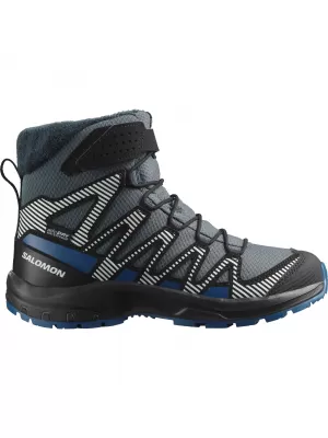 Otroški čevlji SALOMON XA PRO V8 WINTER WATERPROOF J TURBULENCA/ČRNA/TEMNO MODRA
