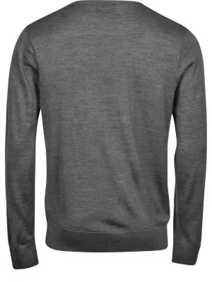 Moški pulover TEE JAYS | TJ 6000 SIVI MELANŽ