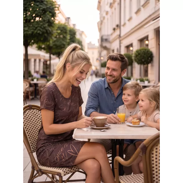  Ženska podaljšana vrhunska majica s kratkimi rokavi ALTISPORT VOJ/ALW084SAT02 RJAVA 