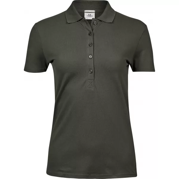  Ženska majica s kratkimi rokavi TEE JAYS | TJ 145 TEMNO ZELENA 