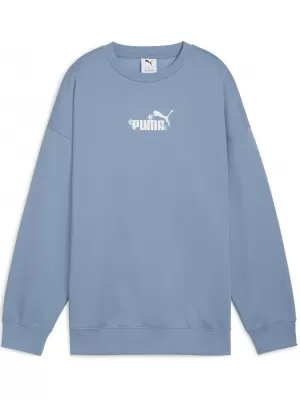 Damske trenirke PUMA ESS NATURE 2 0 OVERSIZED CREW FL 68807834 KUL MODRA