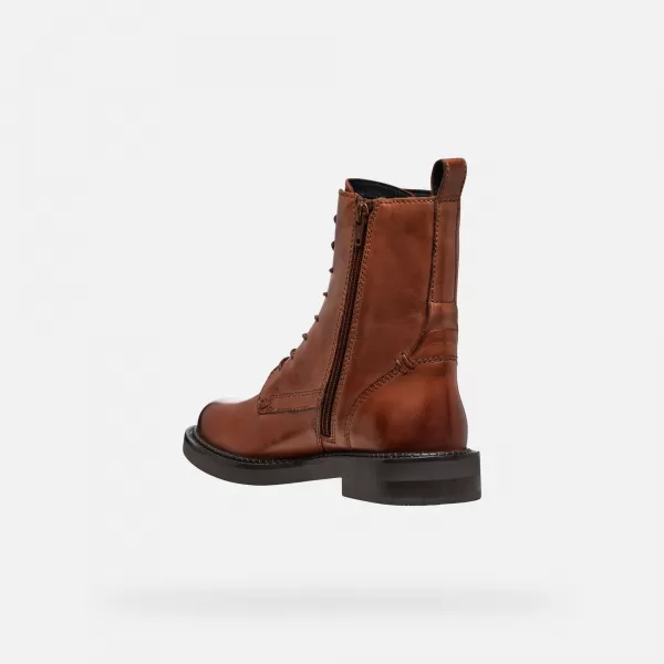  Ženski gležnjarji GEOX G004555 SVETLO RJAVA 