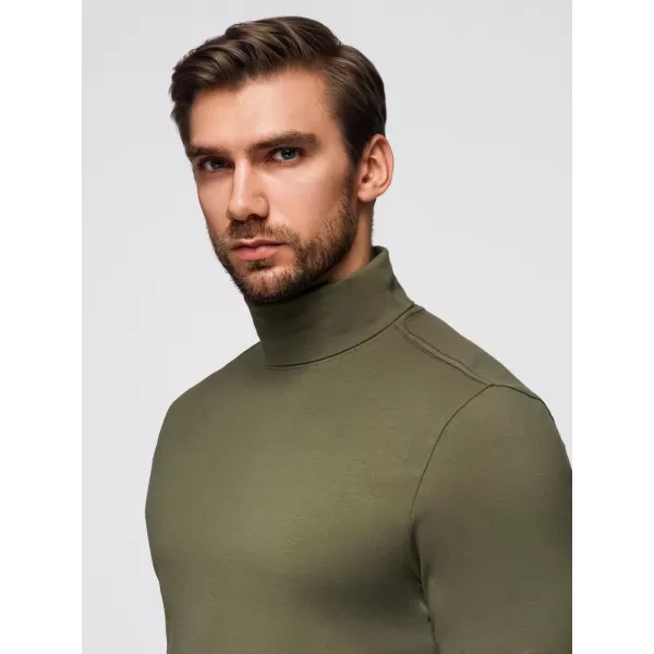  Srajca OMBRE OM-LSCL-0130 TEMNO OLJČNO ZELENO 
