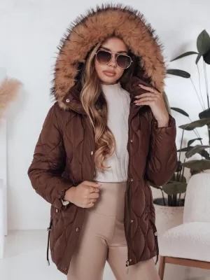 Ženska jakna DSTREET TY5013 RJAVA