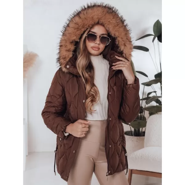  Ženska jakna DSTREET TY5013 RJAVA 
