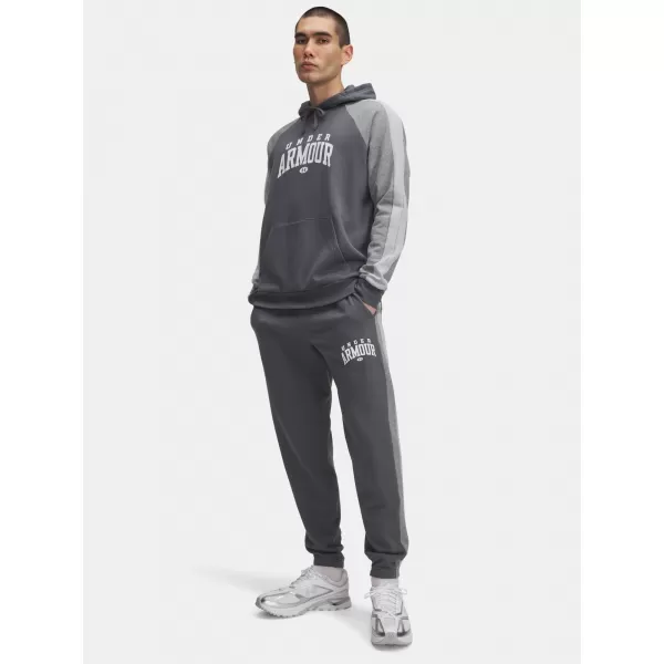  Moške športne hlače UNDER ARMOUR UA RIVAL FLC CB PANTS 6003954-025 SIVA 