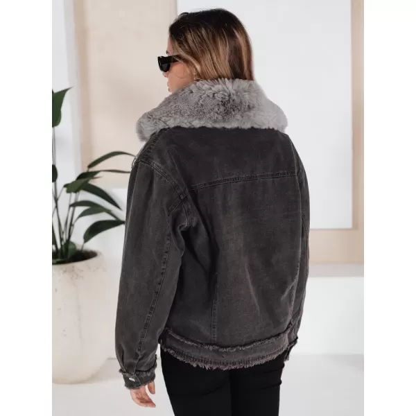  Ženska jakna DSTREET TY5185 TEMNO SIVA 