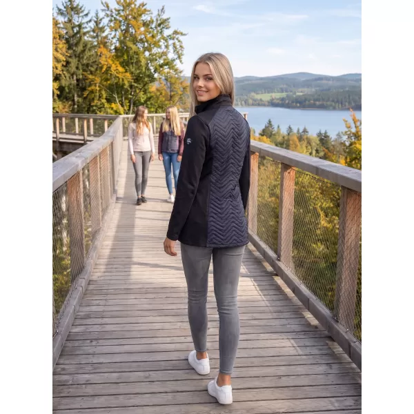  Ženska hibridna jakna ALTISPORT GALA ČRNA 