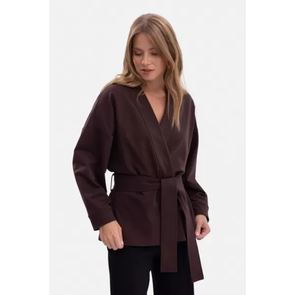  Ženska bluza BEWEAR B297 TEMNA ČOKOLADA 
