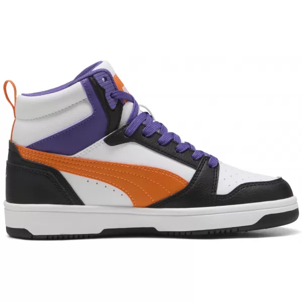  Otroški čevlji PUMA REBOUND V6 MID JR 39383134 PUMA BELA/ORANŽNA GLO/ČRNA 