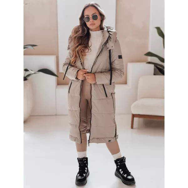  Ženski plašč DSTREET TY5026 BEŽ 
