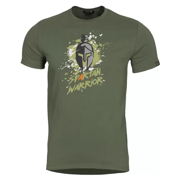 Majica s kratkimi rokavi PENTAGON AGERON SPARTAN WARRIOR K09012 OLIVNO ZELENA 