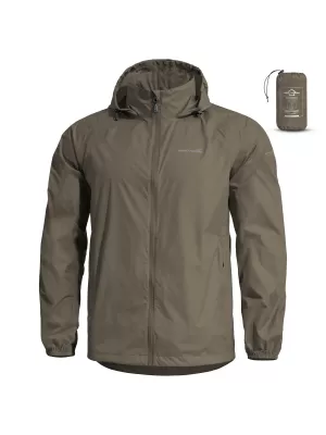 Moška jakna PENTAGON CLOUDBURST PACKABLE MENS RAIN JACKET K07019 RJAVO SIVA