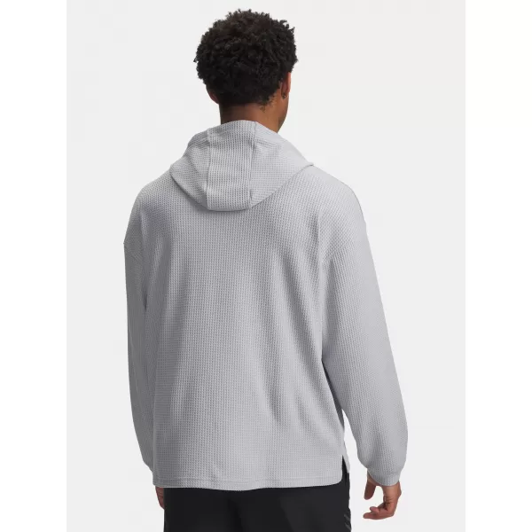  Moški pulover UNDER ARMOUR UA RIVAL WAFFLE HOODIE 1383108-011 SIVA 
