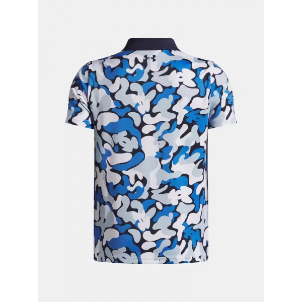  Fantovska majica s kratkimi rokavi UNDER ARMOUR UA MATCHPLAY PRINTED POLO 1377349-412 MODRA 