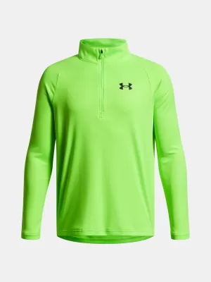 Fantovska majica s kratkimi rokavi UNDER ARMOUR UA TECH 2.0 1/2 ZIP 1363286-389 ZELENA