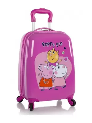 Kovček HEYS Kids Peppa Pig 4w ROZA