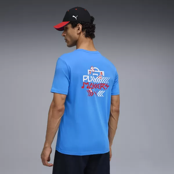  Srajca PUMA NEYMAR JR PLAYMAKER TEE 66032110 PUMA TEAM ROYAL/PUMA RED 