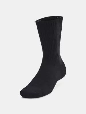 Nogavice UNDER ARMOUR UNISEX UA TC 3PK CREW 1386311-001 ČRNA