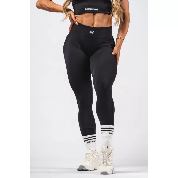  Oblikujoče brezšivne maksimalne push-up pajkice FLOW SEAMLESS 497 BLACK Nebbia 