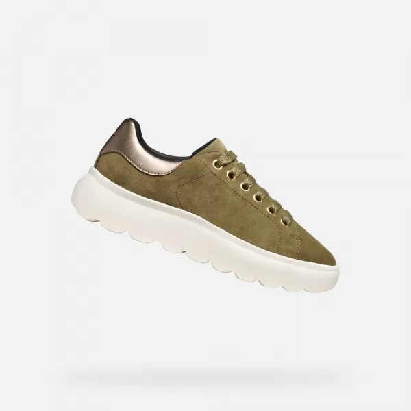  Ženske superge GEOX SPHERICA EC4.1 G009311 KAKI 