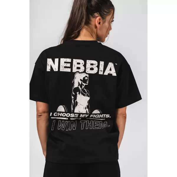  Oversized majica RESET 491 ČRNA Nebbia 