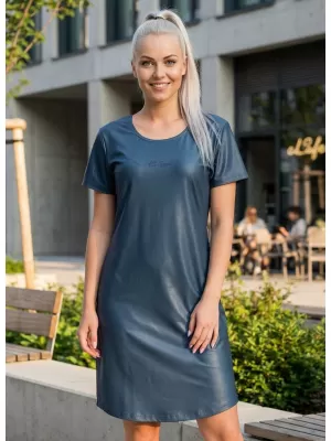 Ženska podaljšana vrhunska majica s kratkimi rokavi ALTISPORT VOJ/ALW075SAT02 TEMNO-PET