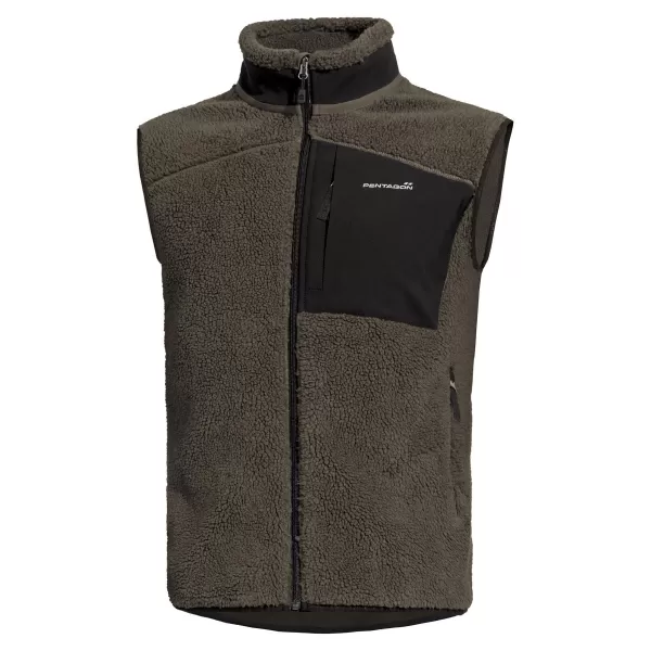  Moški telovnik PENTAGON SUMMIT SHERPA FLEECE VEST K04016 RJAVO SIVA 