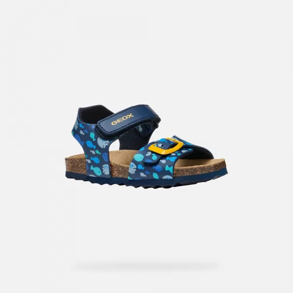 Sandale za fante GEOX CHALKI TEMNO MODRA 