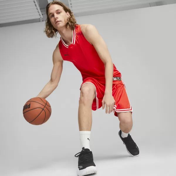  Moški dres PUMA HOOPS TEAM GAME JERSEY 67662804 PUMA RDEČA 