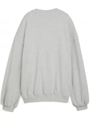 Damske trenirke PUMA X ROSÉ OVERSIZED CREW 63380310 RAVNO SVETLO SIVA HEATHER